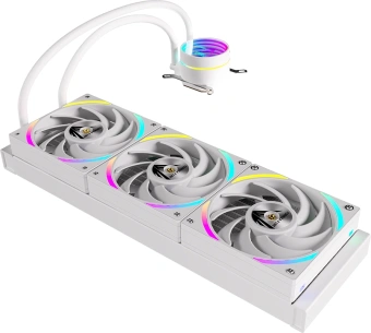 Система водяного охлаждения Formula Oasis L360 ARGB Soc-AM5/AM4/1200/2066/1700/1851 белый 4-pin Al+Cu 360W Ret (OASIS L360 ARGB WH) - купить недорого с доставкой в интернет-магазине