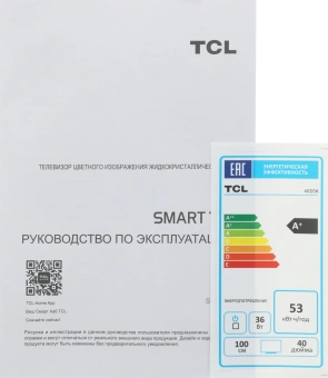 Телевизор QLED TCL 40" 40S5K черный FULL HD 60Hz DVB-T DVB-T2 DVB-C DVB-S DVB-S2 USB WiFi Smart TV - купить недорого с доставкой в интернет-магазине