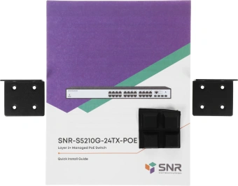 Коммутатор SNR SNR-S5210G-24TX-POE (L2+) 24x1Гбит/с 4SFP+ 24PoE 370W управляемый - купить недорого с доставкой в интернет-магазине