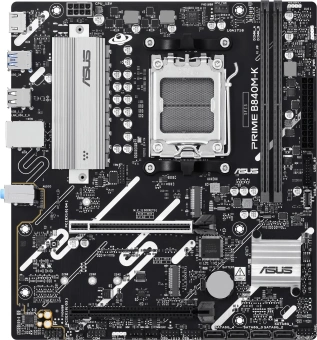 Материнская плата Asus PRIME B840M-K Socket AM5 AMD B840 2xDDR5 mATX AC`97 8ch(7.1) 2.5Gg RAID+HDMI - купить недорого с доставкой в интернет-магазине