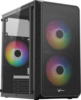 Корпус Formula Air Mesh G4 черный без БП mATX 1x120mm 1xUSB2.0 1xUSB3.0 audio - купить недорого с доставкой в интернет-магазине