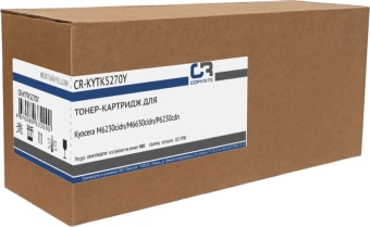 Картридж лазерный CopyRite CR-KYTK5270Y TK-5270Y желтый (6000стр.) для Kyocera M6230cidn/M6630cidn/P6230cdn - купить недорого с доставкой в интернет-магазине