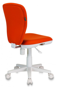 Кресло детское Бюрократ KD-W10 оранжевый 26-29-1 крестов. пластик пластик белый - купить недорого с доставкой в интернет-магазине