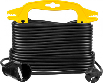 Удлинитель силовой Stayer 55014-15_z01 2x0.75кв.мм 1розет. 15м ПВС пласт.рамка черный - купить недорого с доставкой в интернет-магазине