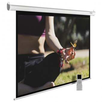 Экран Cactus 200x200см MotoExpert CS-PSME-200x200-WT 1:1 настенно-потолочный рулонный белый (моторизованный привод) - купить недорого с доставкой в интернет-магазине