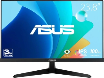 Монитор Asus 23.8" VY249HF черный IPS LED 16:9 HDMI матовая 250cd 178гр/178гр 1920x1080 100Hz FHD 3.4кг - купить недорого с доставкой в интернет-магазине