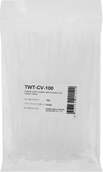Стяжка пластиковая Lanmaster TWT-CV-100 100x2.5мм (упак:100шт) нейлон внутри помещений - купить недорого с доставкой в интернет-магазине