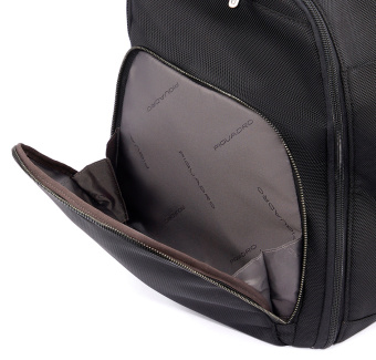 Сумка дорожная Piquadro Brief2 PA6147BR2/N черная нейлон/натур.кожа - купить недорого с доставкой в интернет-магазине