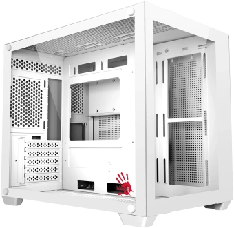 Корпус Bloody BD-CC108 белый без БП mATX 9x120mm 2xUSB3.0 audio bott PSU - купить недорого с доставкой в интернет-магазине