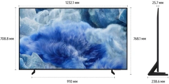 Телевизор QLED Samsung 65" QE65Q8FAAUXRU Series 9 темно-серый/черный 4K Ultra HD 60Hz DVB-T2 DVB-C DVB-S2 USB WiFi Smart TV - купить недорого с доставкой в интернет-магазине