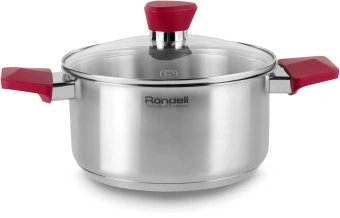 Кастрюля Rondell Strike RDS-814 2.8л. d=20см (с крышкой) стальной - купить недорого с доставкой в интернет-магазине