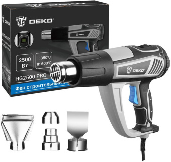 Технический фен Deko HG2500 PRO 2500Вт темп.350/600С (063-4336) - купить недорого с доставкой в интернет-магазине