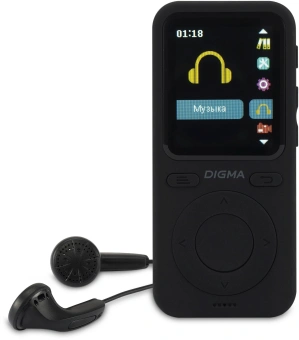 Плеер Hi-Fi Flash Digma B5 8Gb черный/1.77"/FM/microSD - купить недорого с доставкой в интернет-магазине