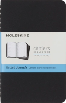 Блокнот Moleskine CAHIER JOURNAL QP314 Pocket 90x140мм обложка картон 64стр. пунктир черный (3шт) - купить недорого с доставкой в интернет-магазине