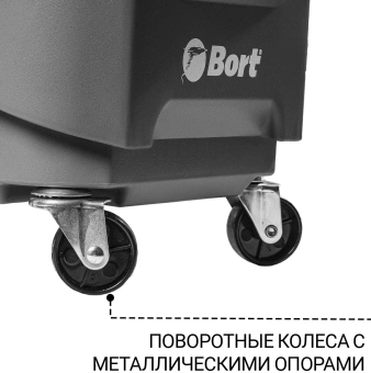 Строительный пылесос Bort BAX-700 1600Вт (уборка: сухая/влажная/выдув/сбор воды) серый - купить недорого с доставкой в интернет-магазине