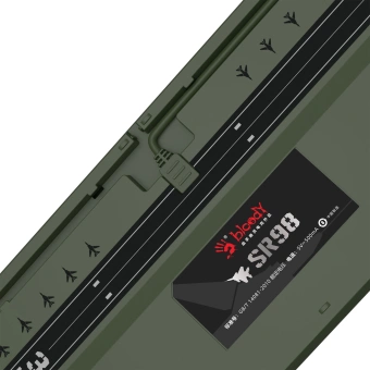 Клавиатура A4Tech Bloody S98 Aviator механическая зеленый USB for gamer LED (S98 AVIATOR) - купить недорого с доставкой в интернет-магазине