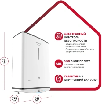 Водонагреватель Ariston Velis Tech Inox PW ABSE 50 2.5кВт 50л электрический настенный/белый - купить недорого с доставкой в интернет-магазине