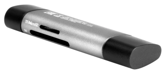 Устройство чтения карт памяти USB 2.0/Type C Digma CR-CU2520-G серый - купить недорого с доставкой в интернет-магазине