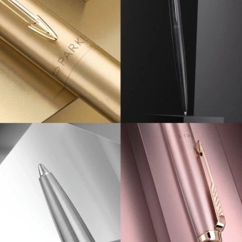 Ручка шариков. Parker Jotter Monochrome XL SE20 (CW2122754) зол.мат. M син. черн. подар.кор. - купить недорого с доставкой в интернет-магазине