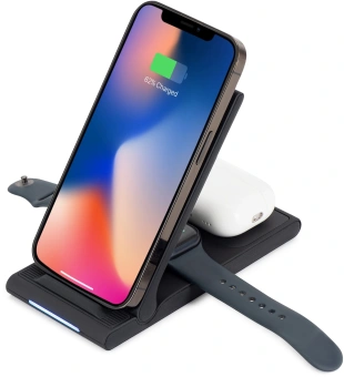 Беспроводное зар./устр. Buro CWC-QC5 15W 3A (QI) USB-C универсальное черный (CWC-QC5A15BK) - купить недорого с доставкой в интернет-магазине