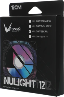 Вентилятор для корпуса Formula Nulight 12BK RGB 120х120x25 черный 3-pin 4-pin (Molex) 19.06дБ (NULIGHT 12BK FR) Ret - купить недорого с доставкой в интернет-магазине