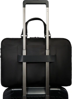 Деловая сумка для ноутбука мужская Piquadro Wollem CA6637W129/N с отделением для ноутбука черный полиэстер/натур.кожа - купить недорого с доставкой в интернет-магазине