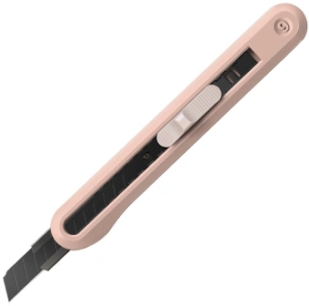 Нож канцелярский Deli ENS063PINK Nusign шир.лез.9мм выдвижное лезвие фиксатор усиленный сталь розовый - купить недорого с доставкой в интернет-магазине