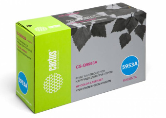 Картридж лазерный Cactus CS-Q5953A Q5953A пурпурный (10000стр.) для HP CLJ 4700 - купить недорого с доставкой в интернет-магазине