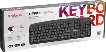 Клавиатура Defender Office HB-910 черный USB - купить недорого с доставкой в интернет-магазине