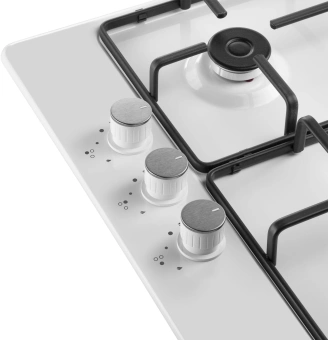 Газовая варочная поверхность Maunfeld EGHE.43.3STS-EW белый - купить недорого с доставкой в интернет-магазине