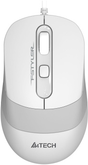 Мышь A4Tech Fstyler FM10S белый/серый оптическая 1600dpi silent USB 3but (FM10S USB WHITE) - купить недорого с доставкой в интернет-магазине