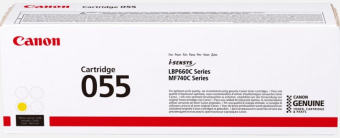 Картридж лазерный Canon 055Y 3013C002 желтый (2100стр.) для Canon LBP663Cdw/LBP664Cx/MF746Cx/MF742Cdw/MF744Cdw - купить недорого с доставкой в интернет-магазине