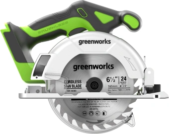 Циркулярная пила (дисковая) Greenworks GD24CS165 (ручная) D диска.:165мм (1501607) - купить недорого с доставкой в интернет-магазине