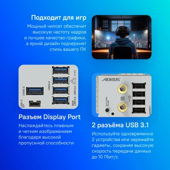 Материнская плата Gigabyte B650E AORUS ELITE X AX ICE Socket AM5 AMD B650 4xDDR5 ATX AC`97 8ch(7.1) 2.5Gg RAID+HDMI - купить недорого с доставкой в интернет-магазине