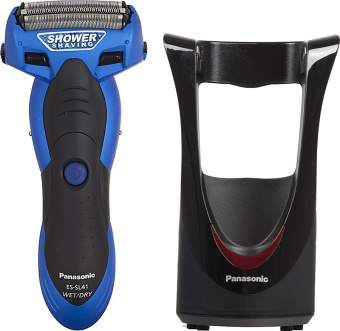 Бритва сетчатая Panasonic ES-SL41-A520 реж.эл.:3 питан.:аккум. синий/черный - купить недорого с доставкой в интернет-магазине