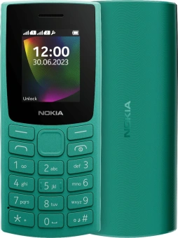 Мобильный телефон Nokia 106 DS TA-1564 зеленый моноблок 2Sim 1.8" 120x160 Series 30+ GSM900/1800 GSM1900 FM microSD max32Gb - купить недорого с доставкой в интернет-магазине