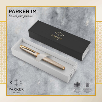 Ручка перьев. Parker IM Premium F323 (CW1931684) Grey GT F сталь нержавеющая подар.кор. - купить недорого с доставкой в интернет-магазине