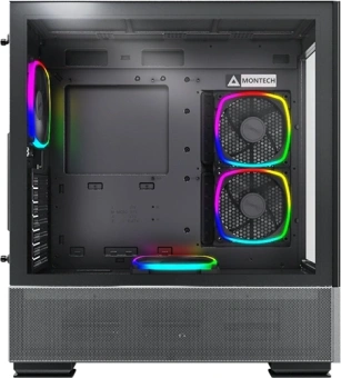 Корпус Montech Sky Two черный без БП ATX 3x140mm 2xUSB3.0 audio bott PSU - купить недорого с доставкой в интернет-магазине