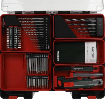 Дрель-шуруповерт Metabo Powermaxx BS Basic Set с набором оснастки аккум. патрон:быстрозажимной (кейс в комплекте) (600080880) - купить недорого с доставкой в интернет-магазине