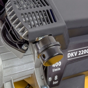 Компрессор поршневой Denzel DKV2200/50,Х-PRO масляный 400л/мин 50л 2200Вт желтый/черный - купить недорого с доставкой в интернет-магазине