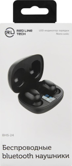 Гарнитура внутриканальные Redline BHS-24 черный беспроводные bluetooth в ушной раковине (УТ000019182) - купить недорого с доставкой в интернет-магазине