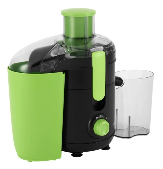 Соковыжималка центробежная Hyundai HY-JE1625 500Вт рез.сок.:450мл. черный/зеленый - купить недорого с доставкой в интернет-магазине