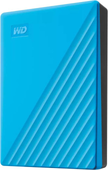 Жесткий диск WD USB3.2 Gen1 4TB WDBPKJ0040BBL-WESN My Passport 2.5" голубой - купить недорого с доставкой в интернет-магазине