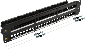 Патч-панель наборная Lanmaster LAN-PPN48OK-UTP 19" 2U 48x UTP - купить недорого с доставкой в интернет-магазине