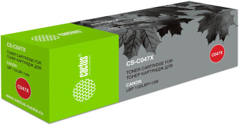 Картридж лазерный Cactus CS-C047X Cartridge 047 черный (4000стр.) для Canon LBP112/LBP113W - купить недорого с доставкой в интернет-магазине