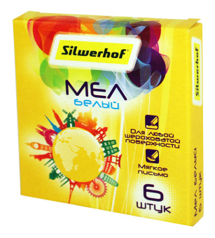 Мел белый Silwerhof 882085-06 Солнечная коллекция (6шт) картон.кор. - купить недорого с доставкой в интернет-магазине