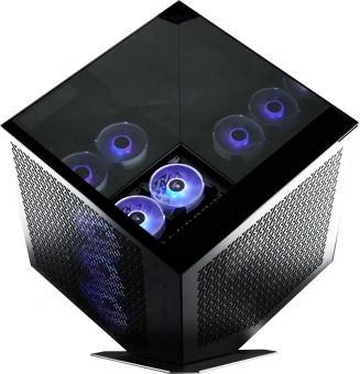Корпус Azza CUBE PLUS черный без БП ATX 6x120mm 2xUSB3.0 1xUSB3.1 audio bott PSU - купить недорого с доставкой в интернет-магазине
