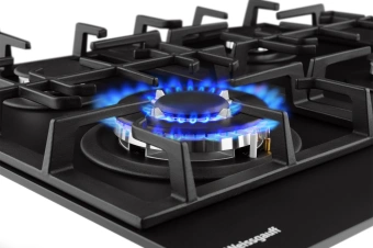 Газовая варочная поверхность Weissgauff HGG 641 BV Nano черный - купить недорого с доставкой в интернет-магазине