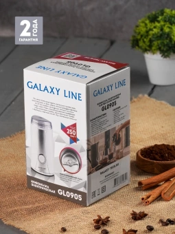 Кофемолка Galaxy Line GL 0905 250Вт сист.помол.:ротац.нож вместим.:65гр белый - купить недорого с доставкой в интернет-магазине