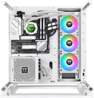 Система водяного охлаждения Thermaltake TH360 V2 Ultra Snow ARGB Soc-AM5/AM4/1200/1700/1851 белый 4-pin 25.8dB Al+Cu LCD Ret (CL-W405-PL12SW-A) - купить недорого с доставкой в интернет-магазине